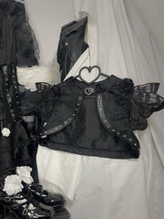 Butterfly Knight Roses Details Flutter Sleeves Gothic Bolero
