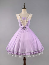 The Midsummer Milky Way Ruffle Design Bowknot Details Jumper Skirt