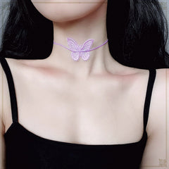 Gothic Punk Lolita Butterfly Choker
