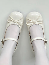 Sweet White Lolita 3cm Heeled Mary Jane Shoes with Round Toe & PU Leather