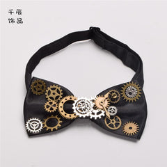 Steampunk Lolita Vintage Gear Bow Tie