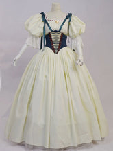 Bavarian Landhaus Historical Costume - Light Yellow Boned Bodice Top + Skirt + Corset Belt