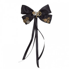 Steampunk Lolita Bowknot Gear Hairclip