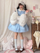 White Big Bow Backpack 3 Size Options