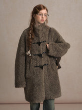 Timeless Dark Gray Fleece Coat with Toggle Closures