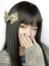 Yellow Snake Decorated Bow Hairclip