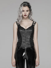Black Steampunk Jacquard Waistcoat
