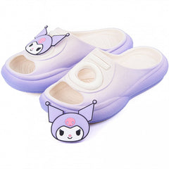 Clearance-Size 38 Kuromi Ombre Purple EVA Anti Slip Slippers