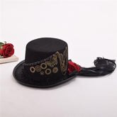Steampunk Vintage Gear Top Hat