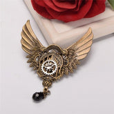 Steampunk Lolita Vintage Mechanical Wing Brooch