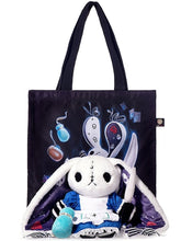 Guro Kawaii Plush Set: White & Blue Rabbit, Blue Vial & White and Black Knife with A Canvas Bag
