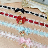 Blue/Pink/Black/Red Alice in Wonderland Vibes Lace Trim Choker