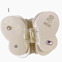 Y2K Rhinestones Decorated Butterfly Claw Clip 9 Color Options