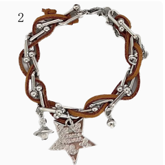 Y2K Saturn/Button/Star Decorated Choker/Bracelet