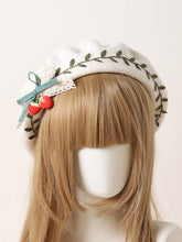 Sweet Lolita Strawberry Decorated Woolen Beret