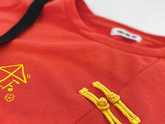 Heaven Official's Blessing Hua Cheng and Xie Lian Inspired Orange Fox Asymmetrical Sweatshirt