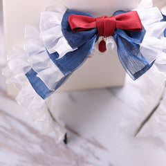 Sweet Lolita Snow White Tulle Ruffled Bowknot KC