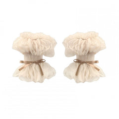 Cream Tulle Puff Sleeves