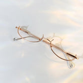 Gold Steampunk Eyeglasses Frame