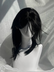 Ouji Style Black 50CM Straight Wig with Curtain Bangs