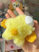 Yellow Bowknot Decorated Plush Puppy Keychain