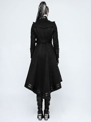 Black Women's Military Uniform Worsted Coat