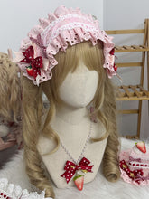 White/Pink Ruffled Bow Details Loilita Hairband