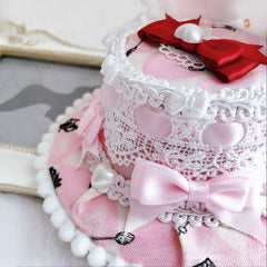 Pink Alice in Wonderland Vibes Bunny Ears Mini Hat