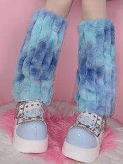 Y2K Gradient Pink/Blue Yume Kawaii Leg Warmers