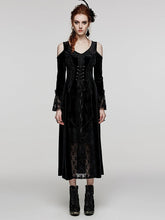 Plus Size Goth Black Lace Dress