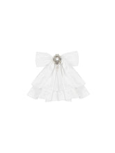 White Jabot Bowtie