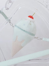 Yume Kawaii Mint Green Ice Cream-shaped Plush Crossbody Bag