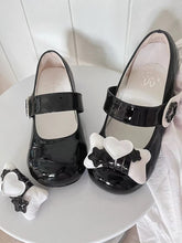 Clearance-Size 35 Jirai Kei Black Lolita Star Wing Design Mary Jane Shoes