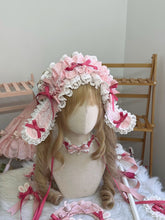 Sweet Lolita Pink Bow Lace Trim Bunny Lop-eared Hairband