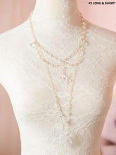 Sweet Crystal Snowflake Long & Short Necklace