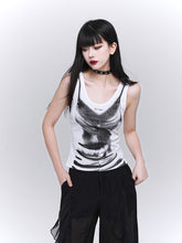 White/Black Glomorous Slim-fitting Tank Top