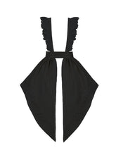 Black Gothic Lolita Detachable Shoulder Straps Apron