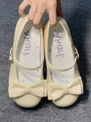 Yellow Sweet Tea Party Mid-heel Shoes – Sweet Lolita Mary Janes, Heart Strap & Bow Detail