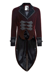 Red Gentle Jacket With Scissors Tail