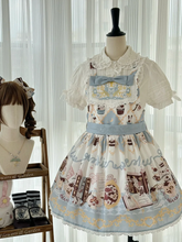 Alice in Wonderland Bunny Print Sweet Lolita Overall Dress