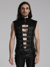 Black Men's Punk Personality Power Sense Vest