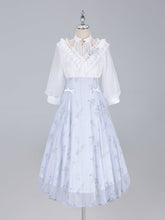 White and Purple Floral Print Edward Halter Neck One Piece Summer Dress