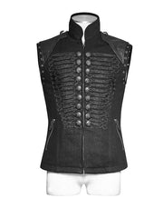 Black Men's Steampunk Tie Shirt