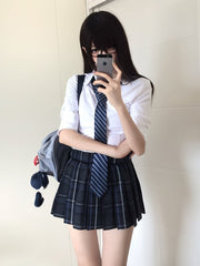 White Preppy Style JK Uniform Shirt