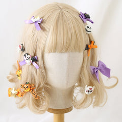 Halloween Purple / Orange Hairclip Set 3 Options