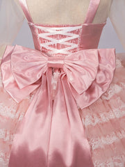 Pink Satin Big Bow Train