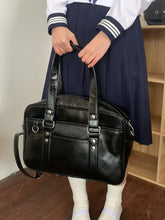 Black JK Uniform Bag – 3 Ways to Wear: Crossbody, Shoulder, or Hand