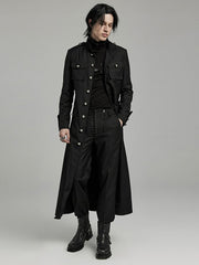 Black Military Coat