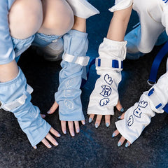 White Wing Embroidery Sleeves