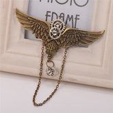 Steampunk Lolita Vintage Gear Wing Chain Hairclip